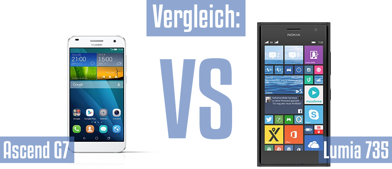 Huawei Ascend G7 und Huawei Ascend G7 im Vergleichstest