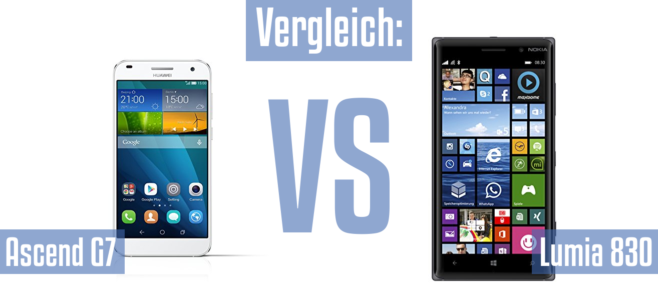 Huawei Ascend G7 und Huawei Ascend G7 im Vergleichstest