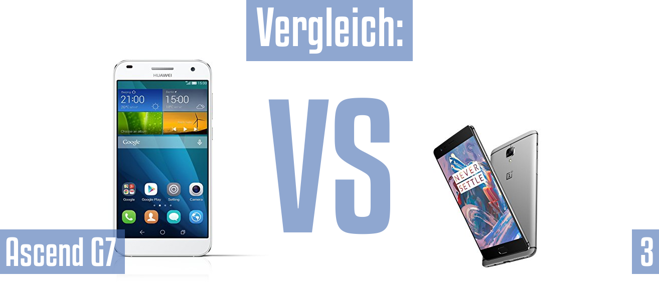 Huawei Ascend G7 und Huawei Ascend G7 im Vergleichstest