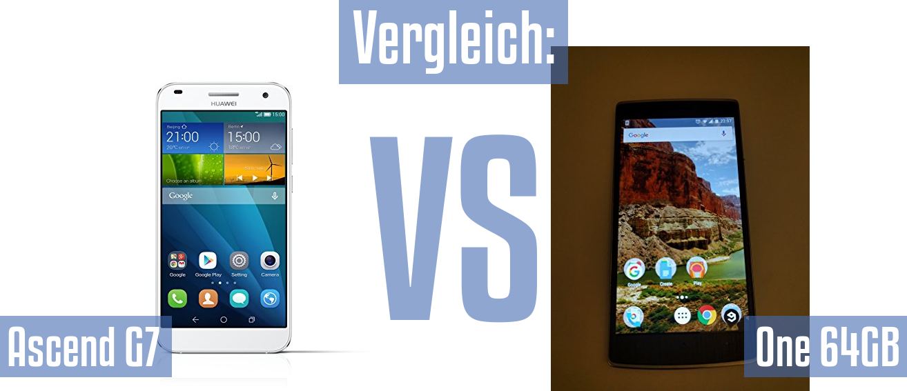 Huawei Ascend G7 und Huawei Ascend G7 im Vergleichstest