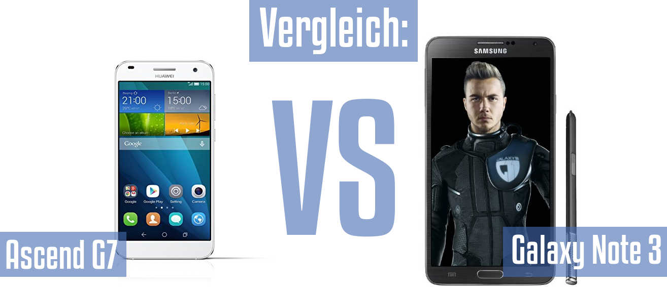 Huawei Ascend G7 und Huawei Ascend G7 im Vergleichstest