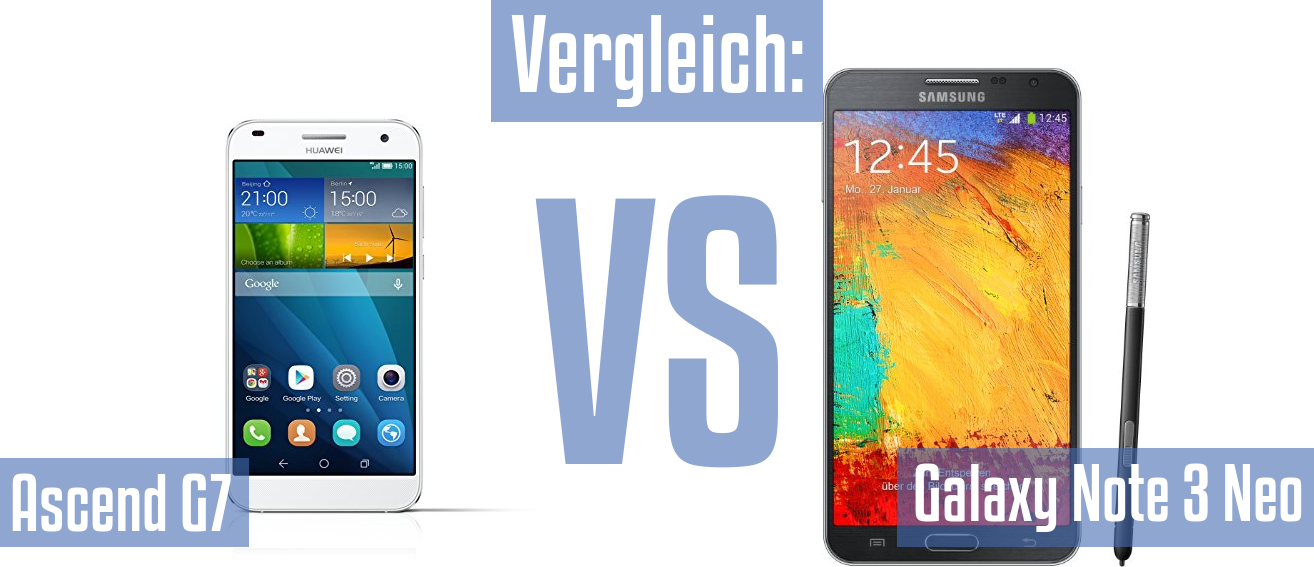 Huawei Ascend G7 und Huawei Ascend G7 im Vergleichstest