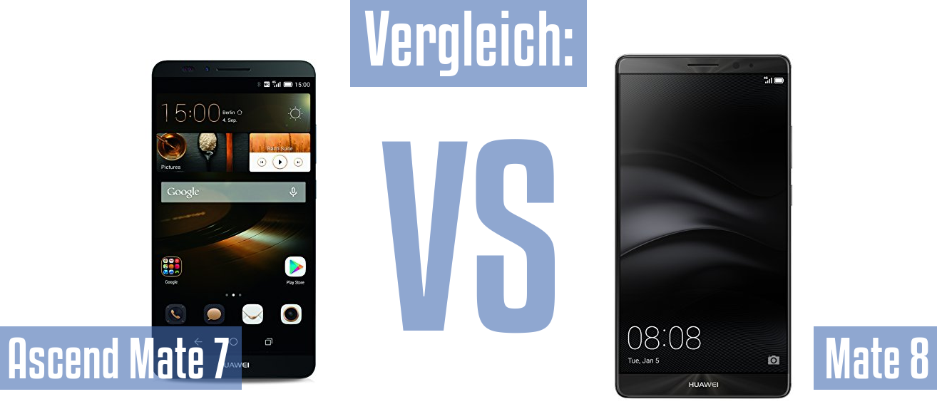 Huawei Ascend Mate 7 und Huawei Ascend Mate 7 im Vergleichstest