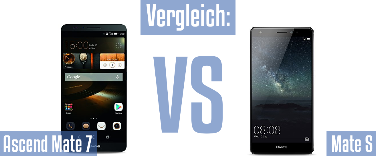 Huawei Ascend Mate 7 und Huawei Ascend Mate 7 im Vergleichstest