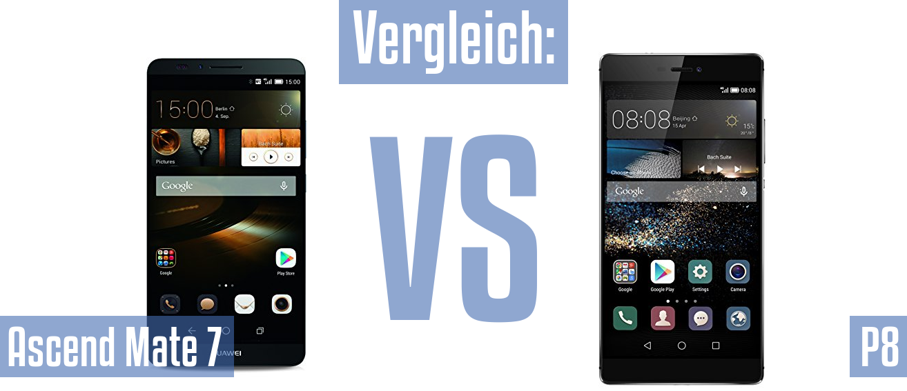 Huawei Ascend Mate 7 und Huawei Ascend Mate 7 im Vergleichstest