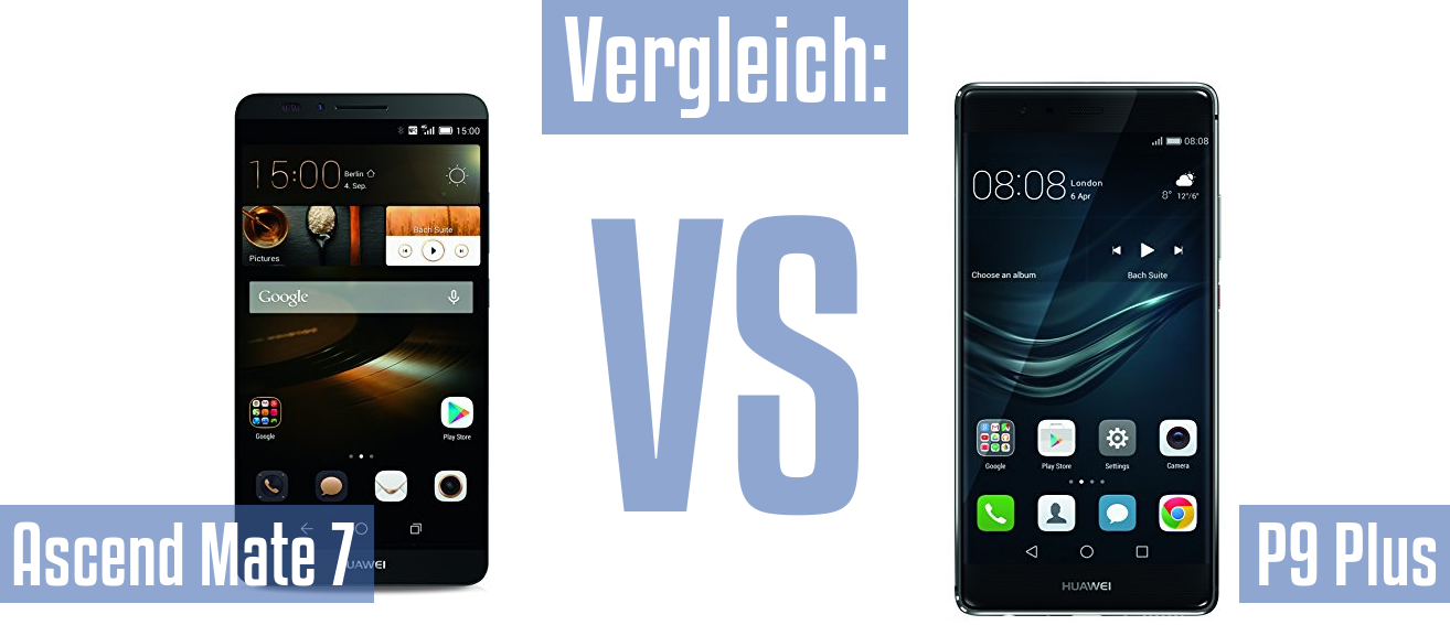 Huawei Ascend Mate 7 und Huawei Ascend Mate 7 im Vergleichstest