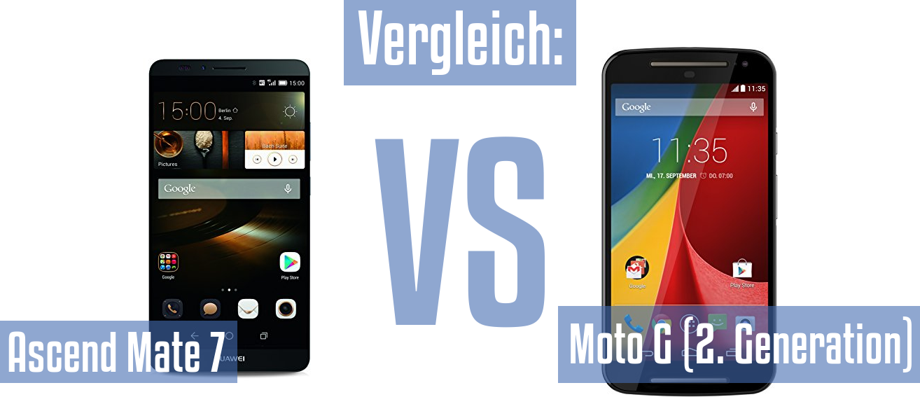 Huawei Ascend Mate 7 und Huawei Ascend Mate 7 im Vergleichstest