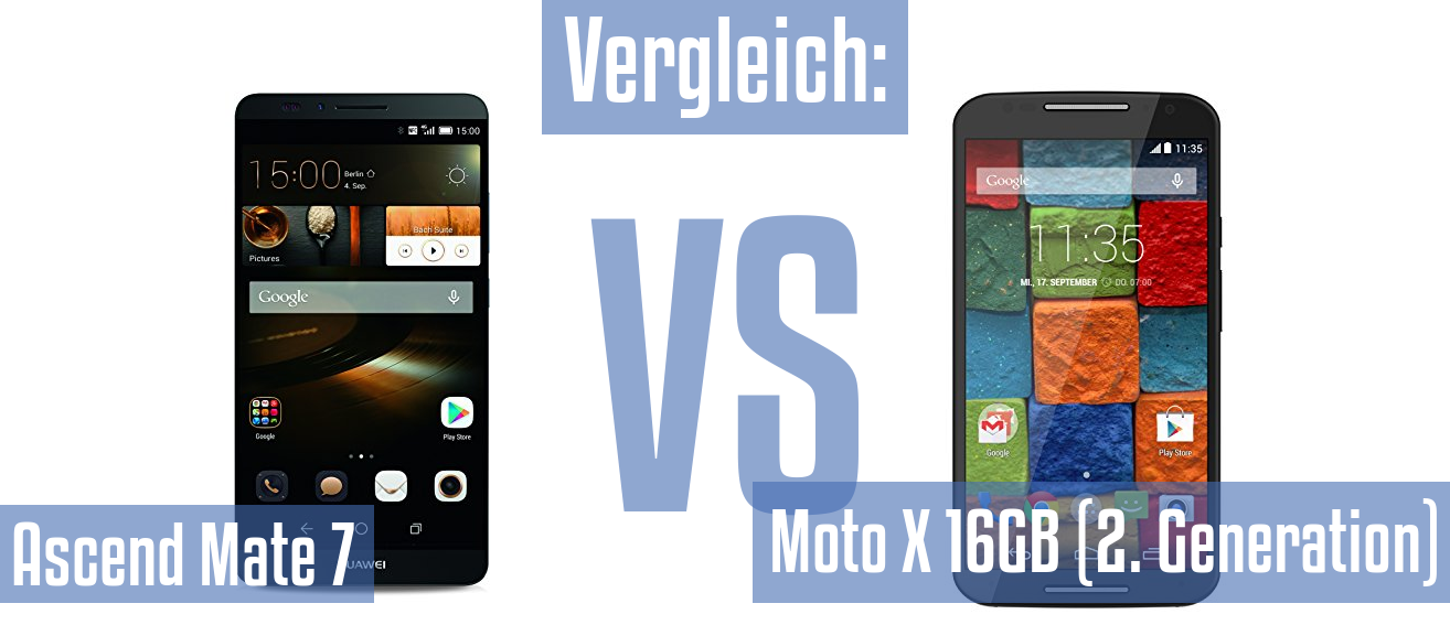 Huawei Ascend Mate 7 und Huawei Ascend Mate 7 im Vergleichstest