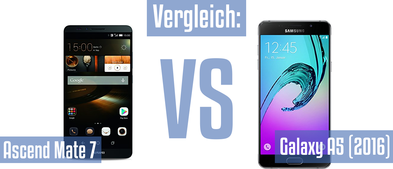 Huawei Ascend Mate 7 und Huawei Ascend Mate 7 im Vergleichstest