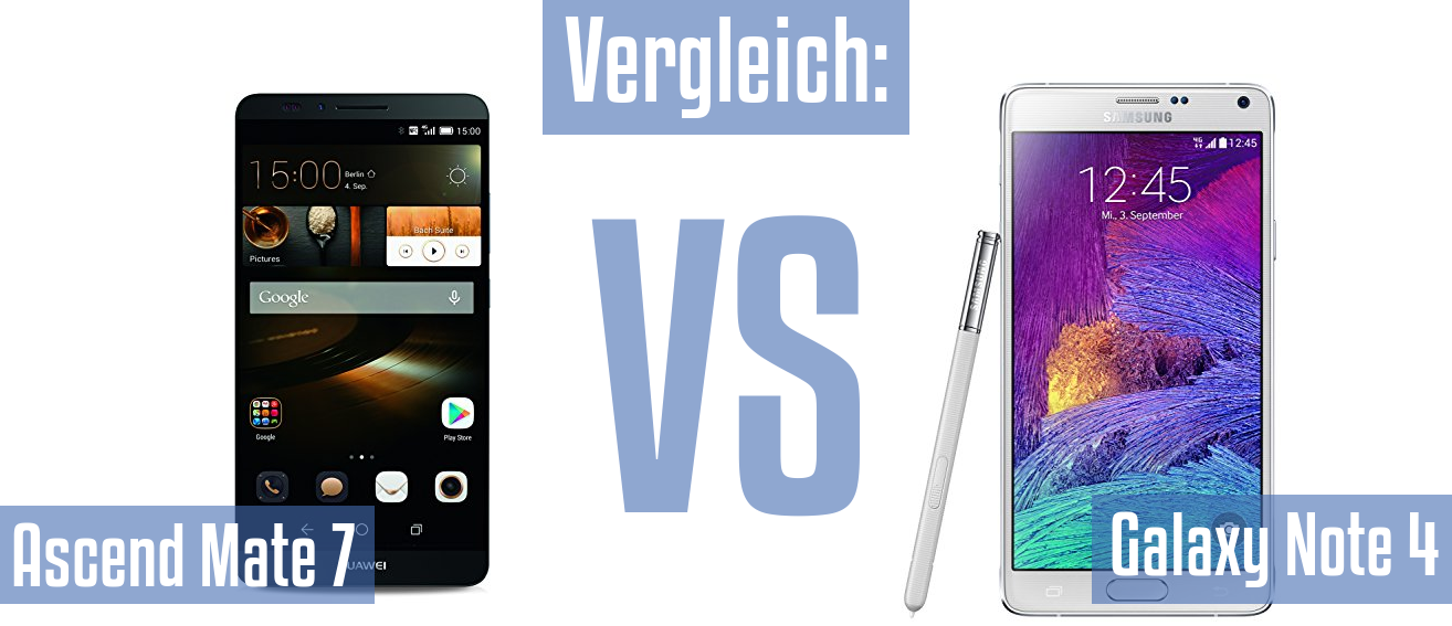 Huawei Ascend Mate 7 und Huawei Ascend Mate 7 im Vergleichstest