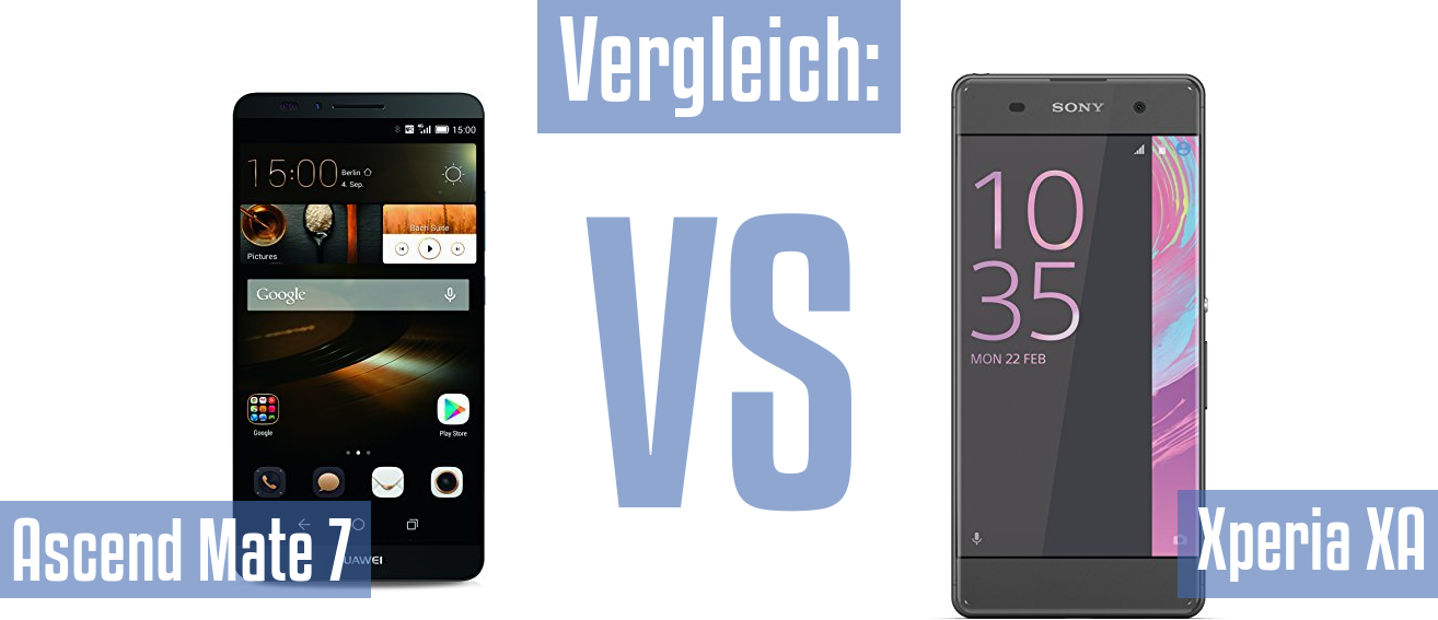 Huawei Ascend Mate 7 und Huawei Ascend Mate 7 im Vergleichstest