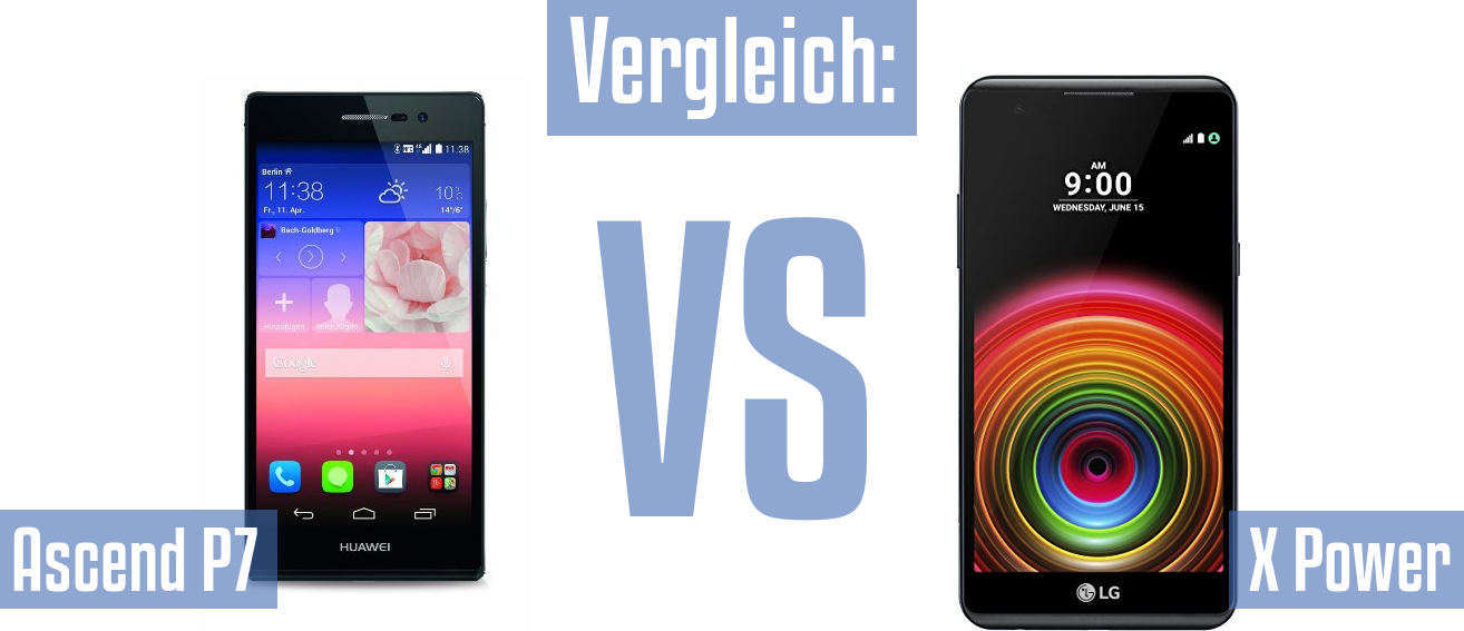 Huawei Ascend P7 und Huawei Ascend P7 im Vergleichstest