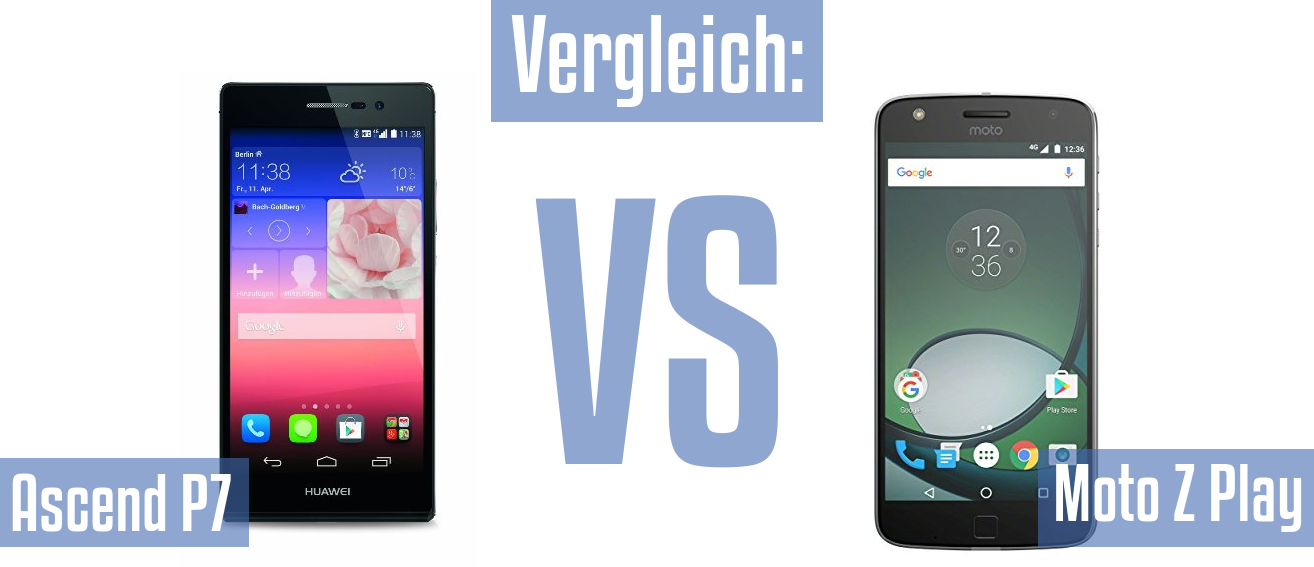 Huawei Ascend P7 und Huawei Ascend P7 im Vergleichstest