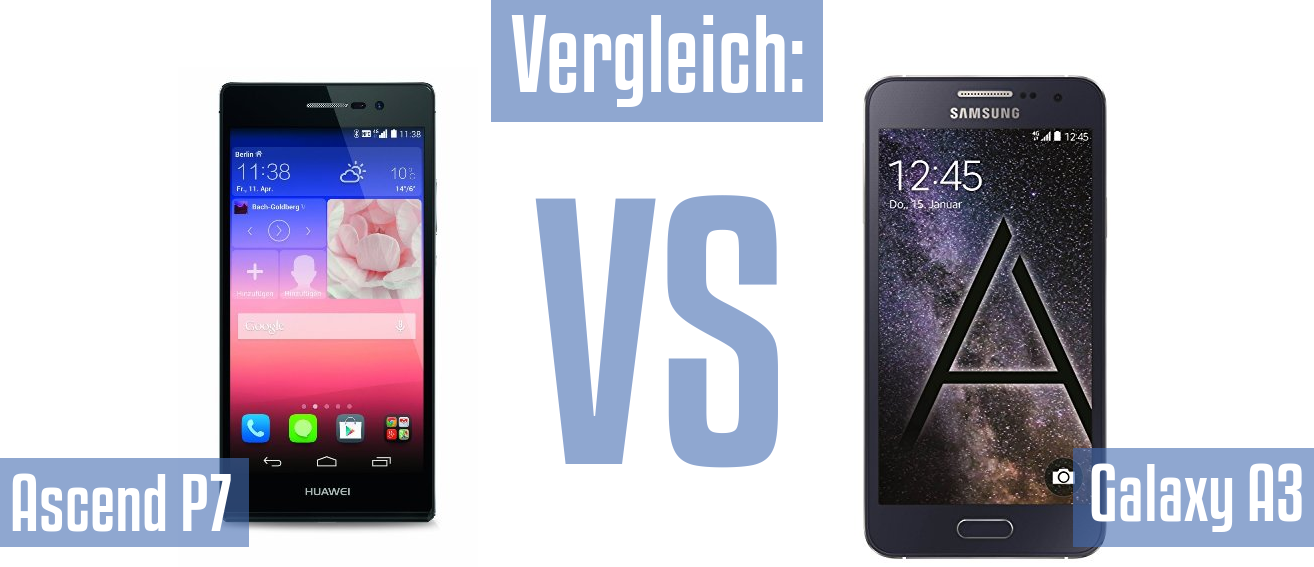 Huawei Ascend P7 und Huawei Ascend P7 im Vergleichstest