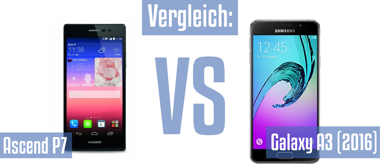 Huawei Ascend P7 und Huawei Ascend P7 im Vergleichstest