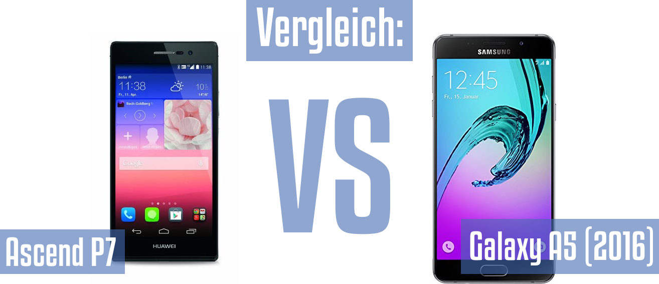 Huawei Ascend P7 und Huawei Ascend P7 im Vergleichstest