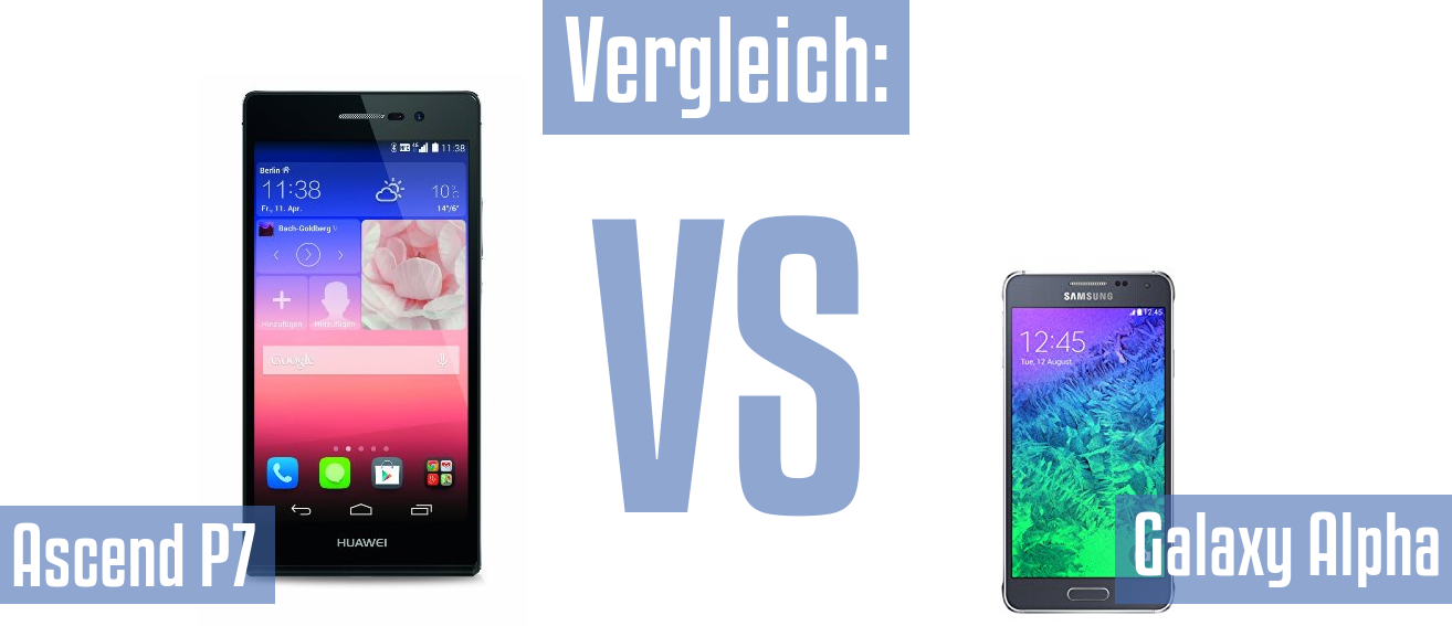 Huawei Ascend P7 und Huawei Ascend P7 im Vergleichstest