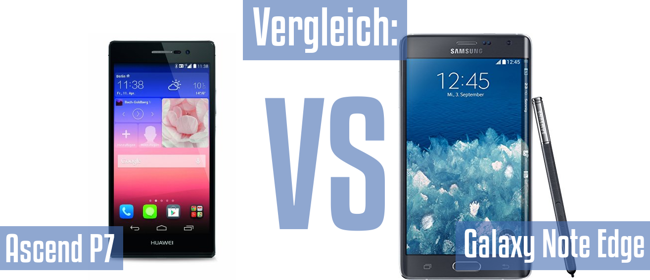 Huawei Ascend P7 und Huawei Ascend P7 im Vergleichstest