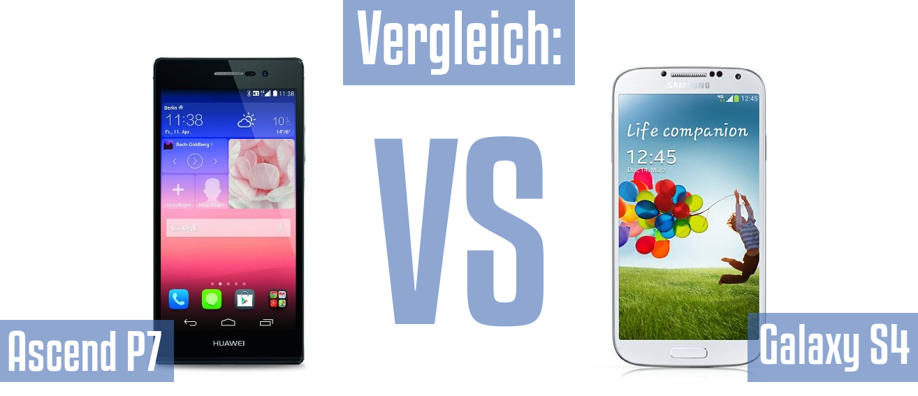 Huawei Ascend P7 und Huawei Ascend P7 im Vergleichstest