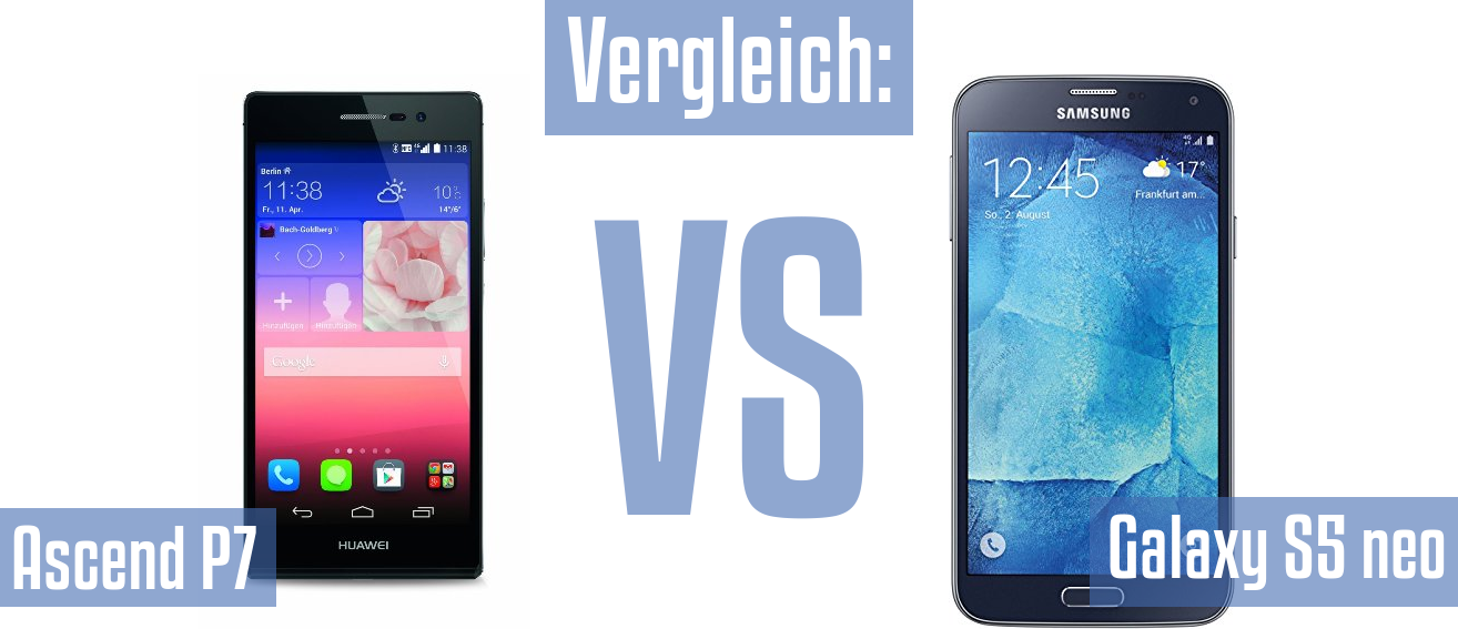 Huawei Ascend P7 und Huawei Ascend P7 im Vergleichstest