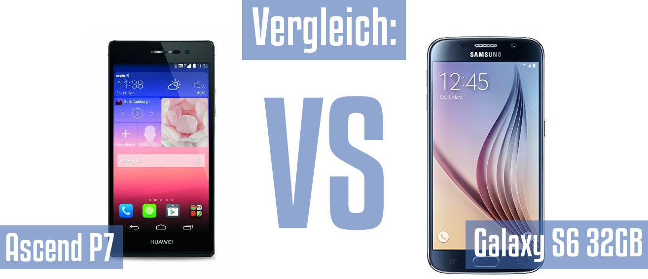 Huawei Ascend P7 und Huawei Ascend P7 im Vergleichstest