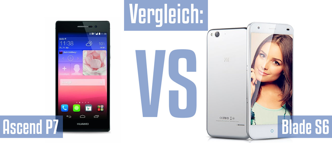 Huawei Ascend P7 und Huawei Ascend P7 im Vergleichstest