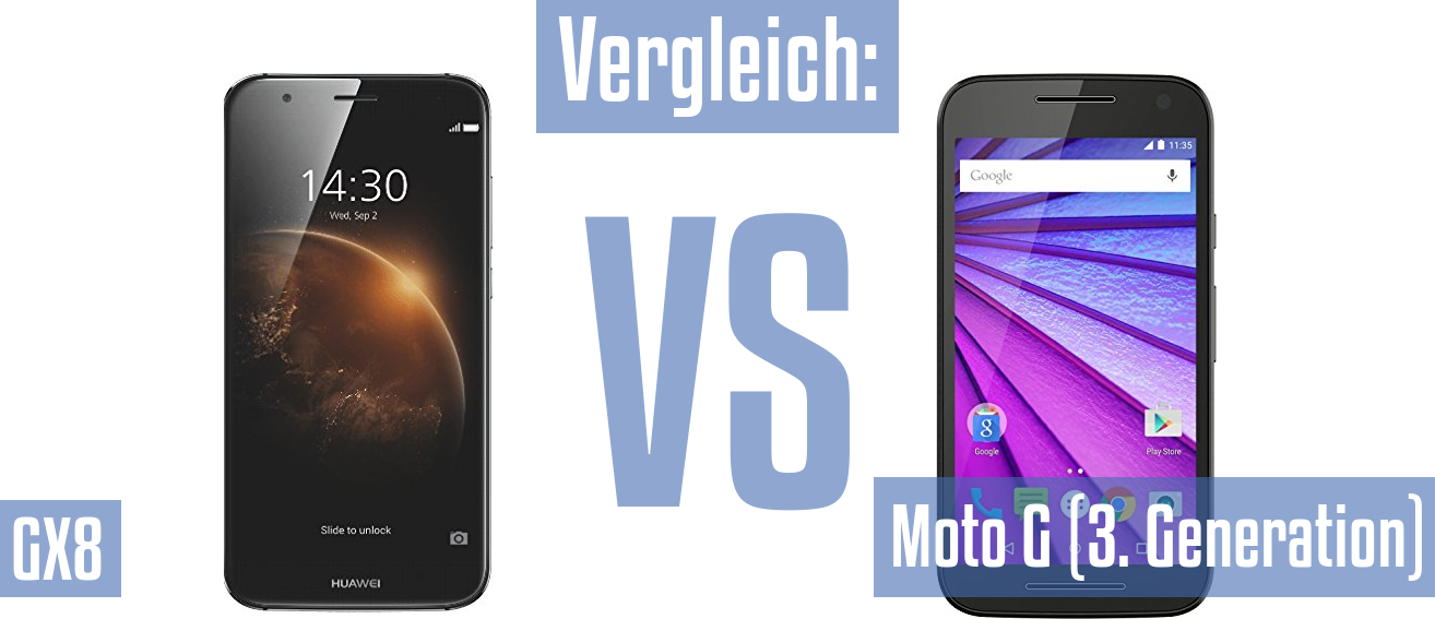 Huawei GX8 und Huawei GX8 im Vergleichstest