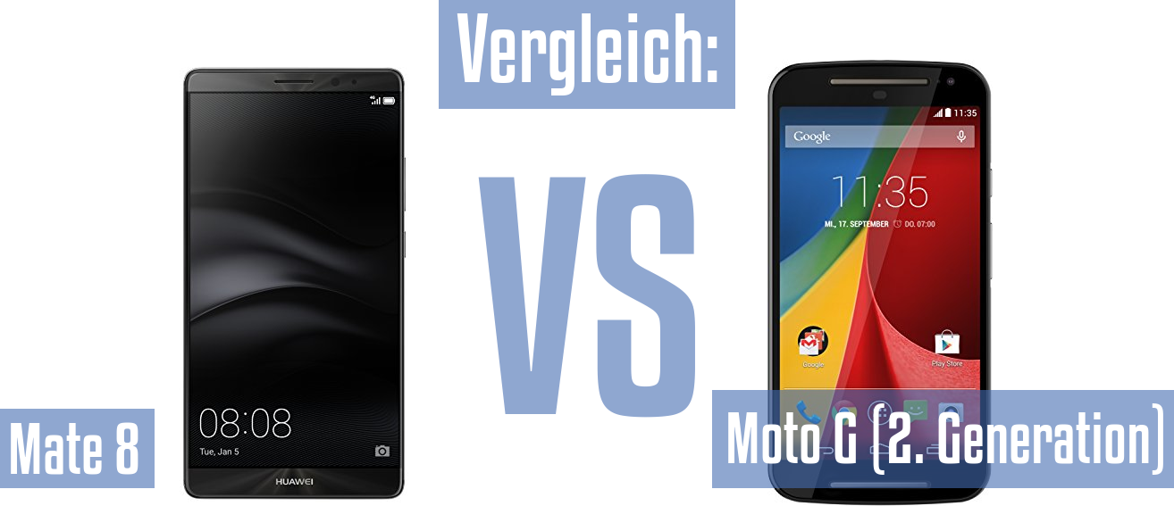 Huawei Mate 8 und Huawei Mate 8 im Vergleichstest