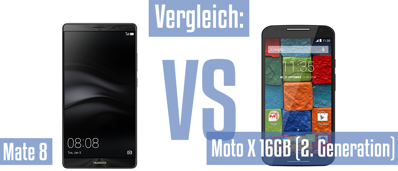 Huawei Mate 8 und Huawei Mate 8 im Vergleichstest