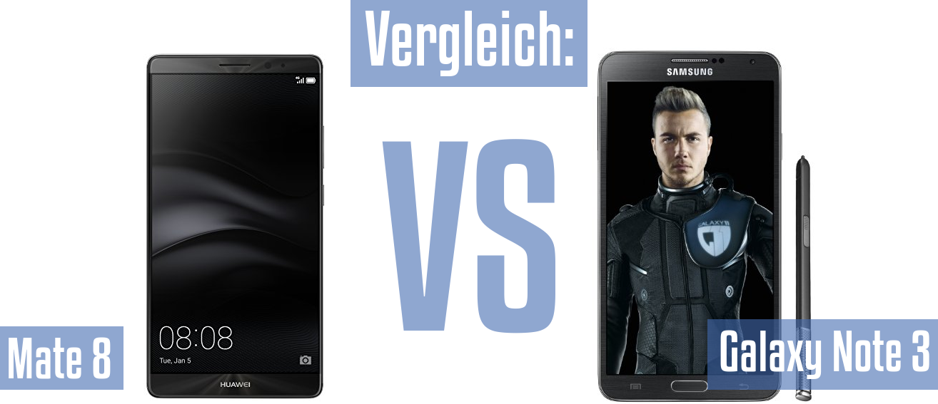 Huawei Mate 8 und Huawei Mate 8 im Vergleichstest
