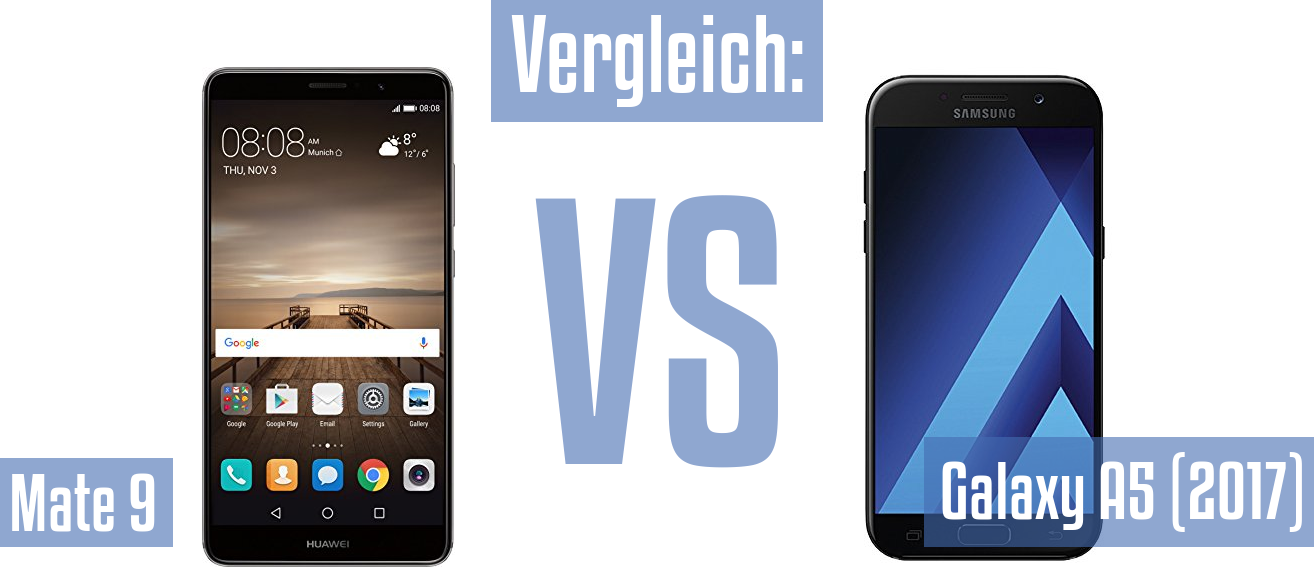 Huawei Mate 9 und Huawei Mate 9 im Vergleichstest