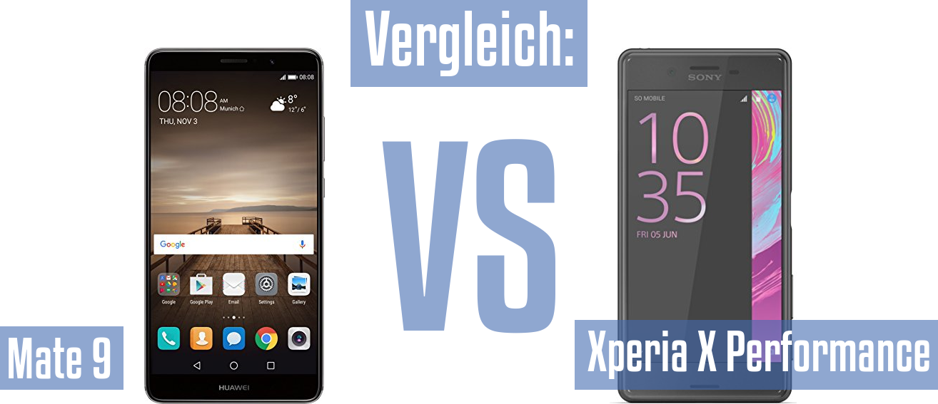 Huawei Mate 9 und Huawei Mate 9 im Vergleichstest