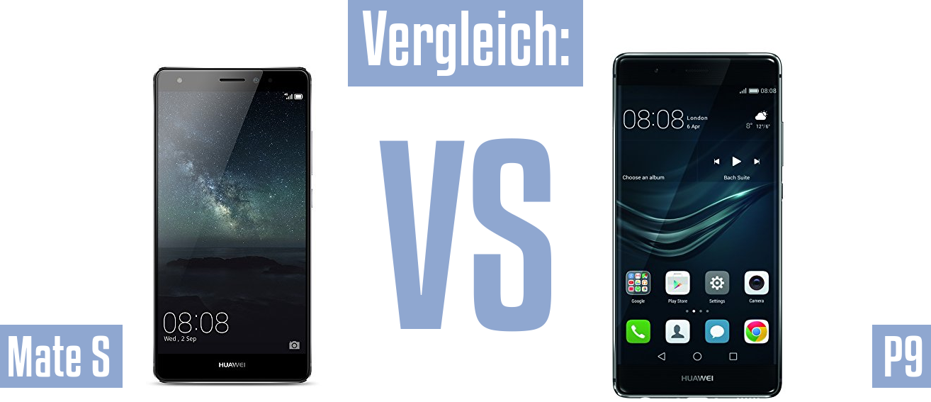 Huawei Mate S und Huawei Mate S im Vergleichstest