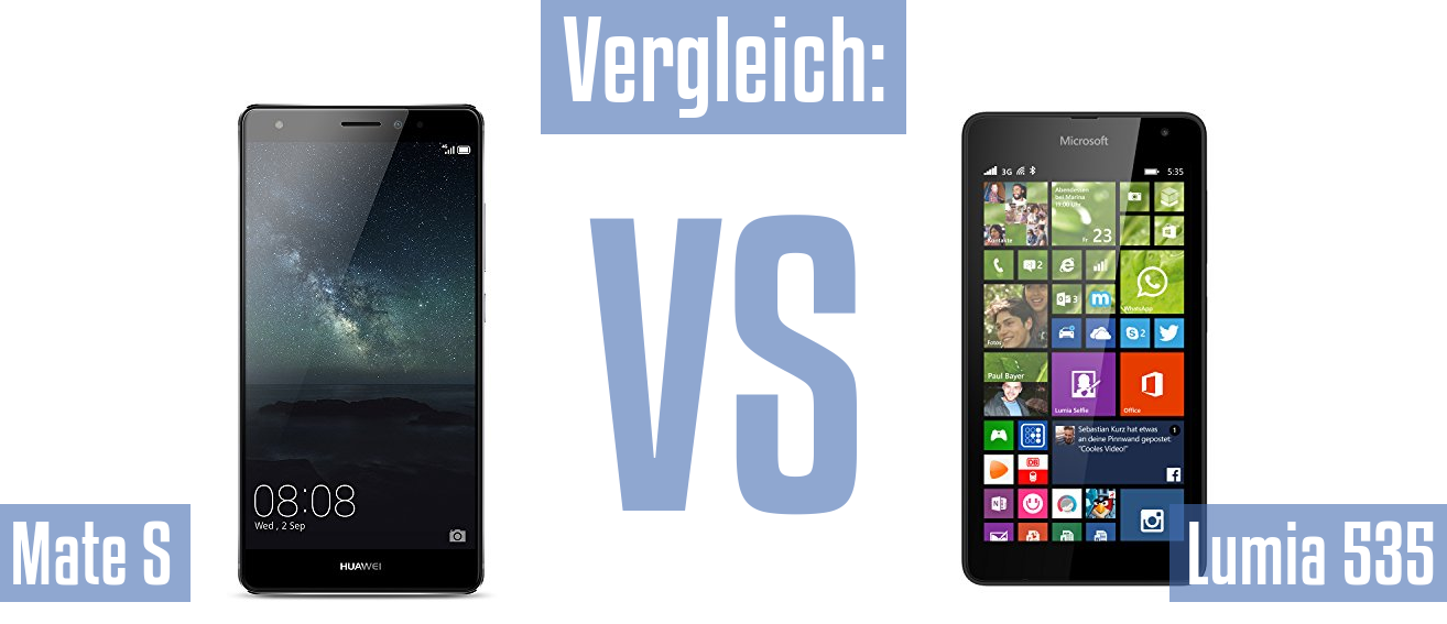 Huawei Mate S und Huawei Mate S im Vergleichstest