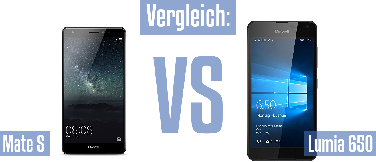 Huawei Mate S und Huawei Mate S im Vergleichstest