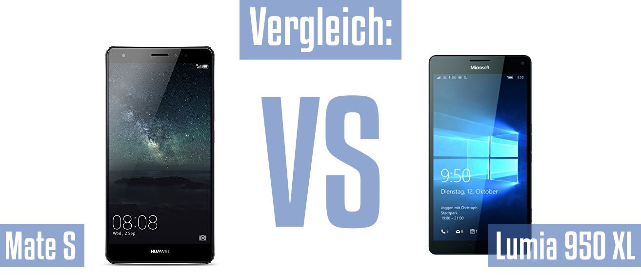 Huawei Mate S und Huawei Mate S im Vergleichstest