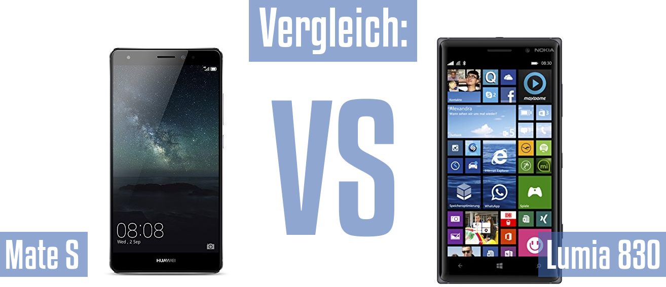 Huawei Mate S und Huawei Mate S im Vergleichstest