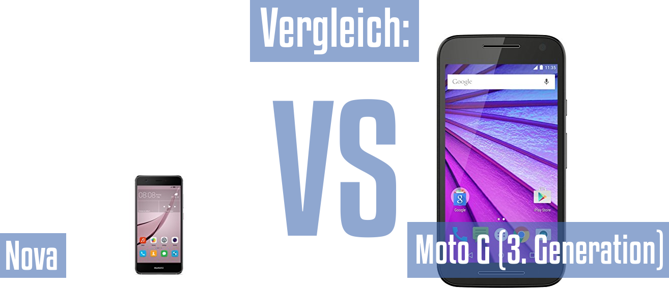 Huawei Nova und Huawei Nova im Vergleichstest
