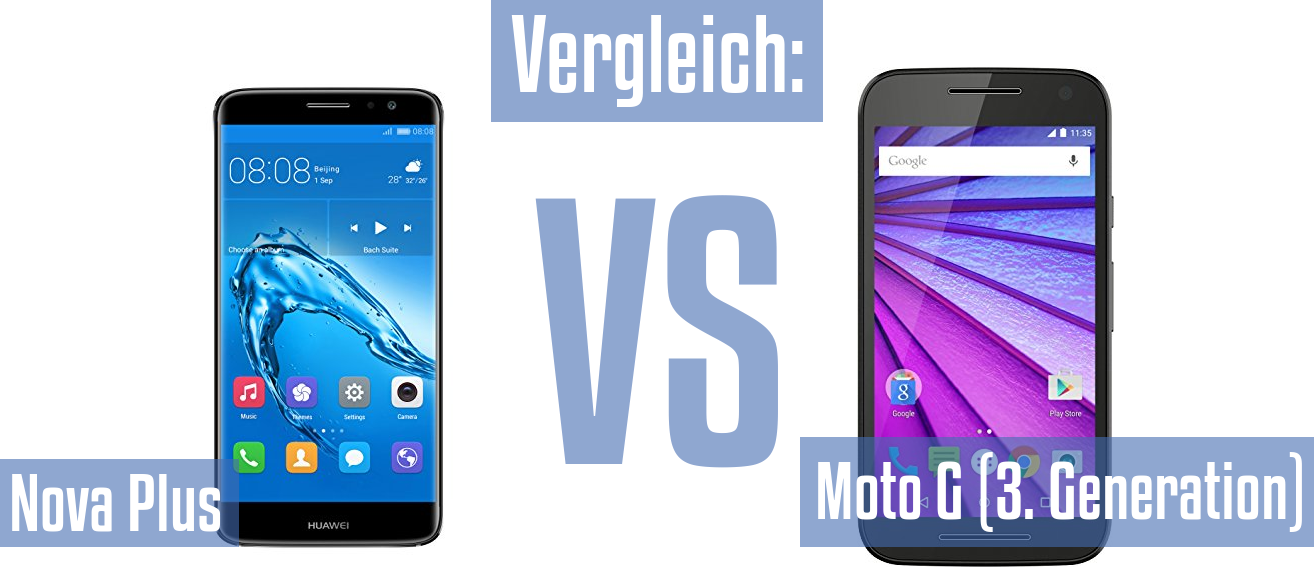 Huawei Nova Plus und Huawei Nova Plus im Vergleichstest
