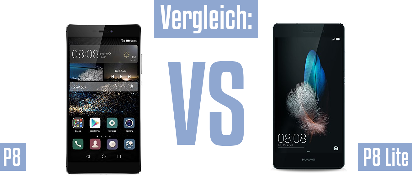 Huawei P8 und Huawei P8 im Vergleichstest