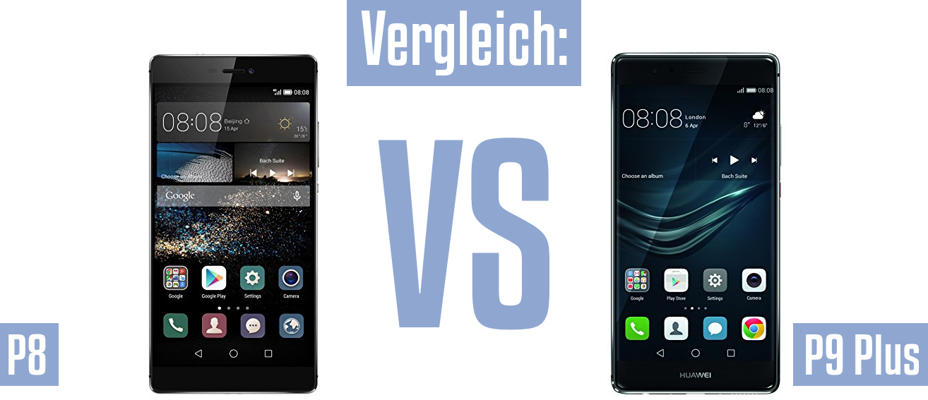 Huawei P8 und Huawei P8 im Vergleichstest