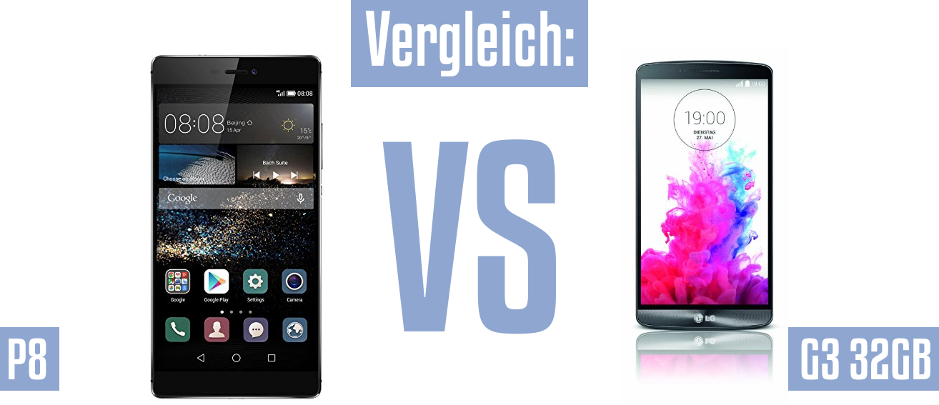 Huawei P8 und Huawei P8 im Vergleichstest