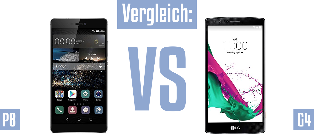 Huawei P8 und Huawei P8 im Vergleichstest