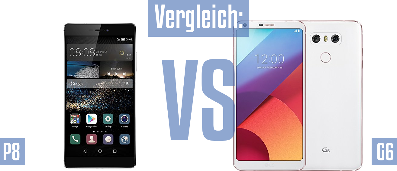 Huawei P8 und Huawei P8 im Vergleichstest