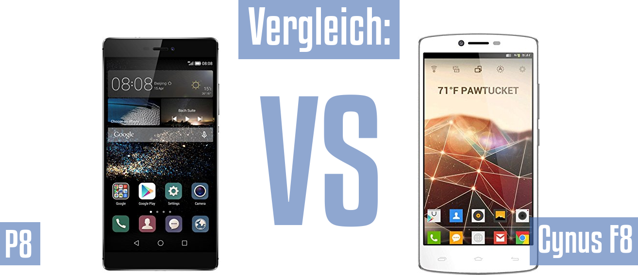 Huawei P8 und Huawei P8 im Vergleichstest