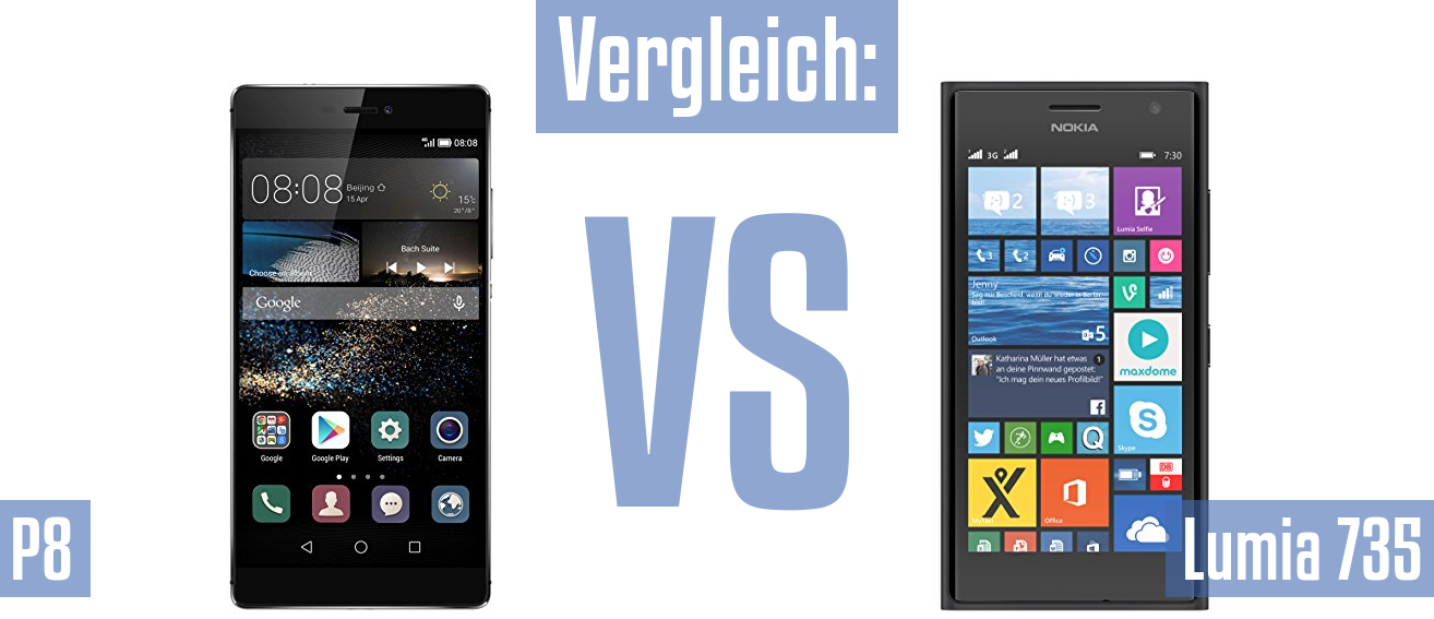 Huawei P8 und Huawei P8 im Vergleichstest