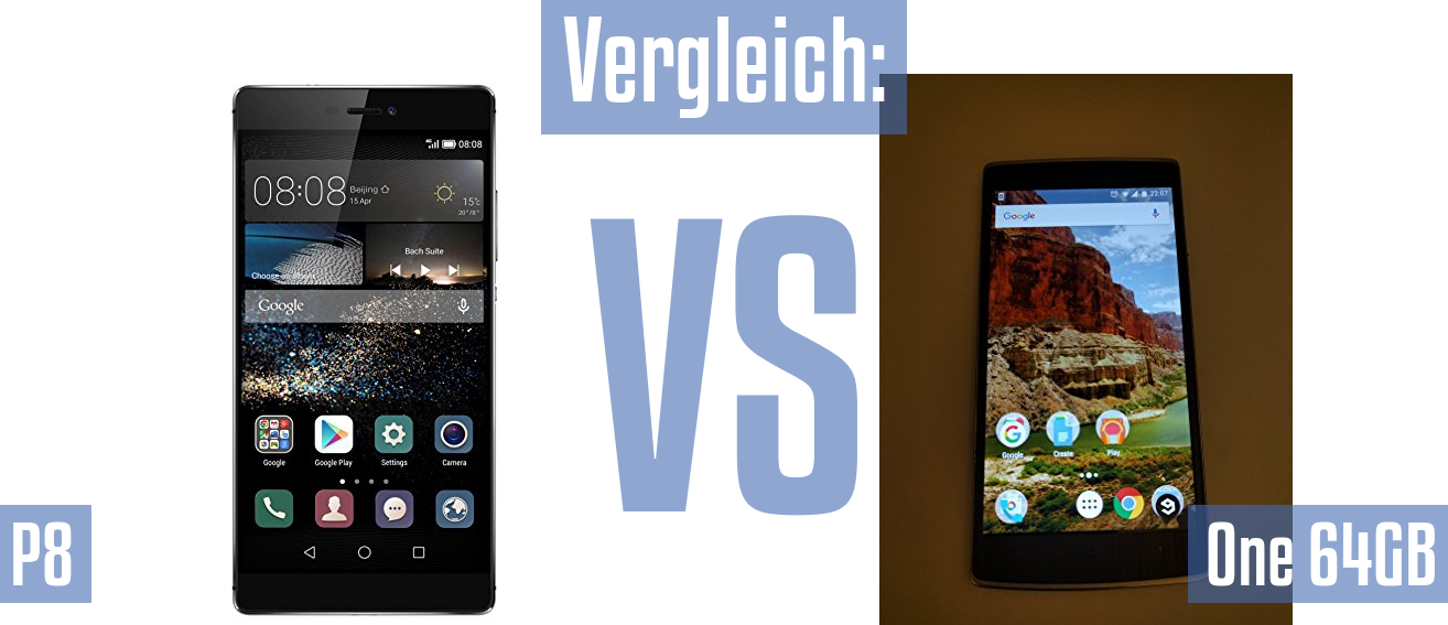 Huawei P8 und Huawei P8 im Vergleichstest