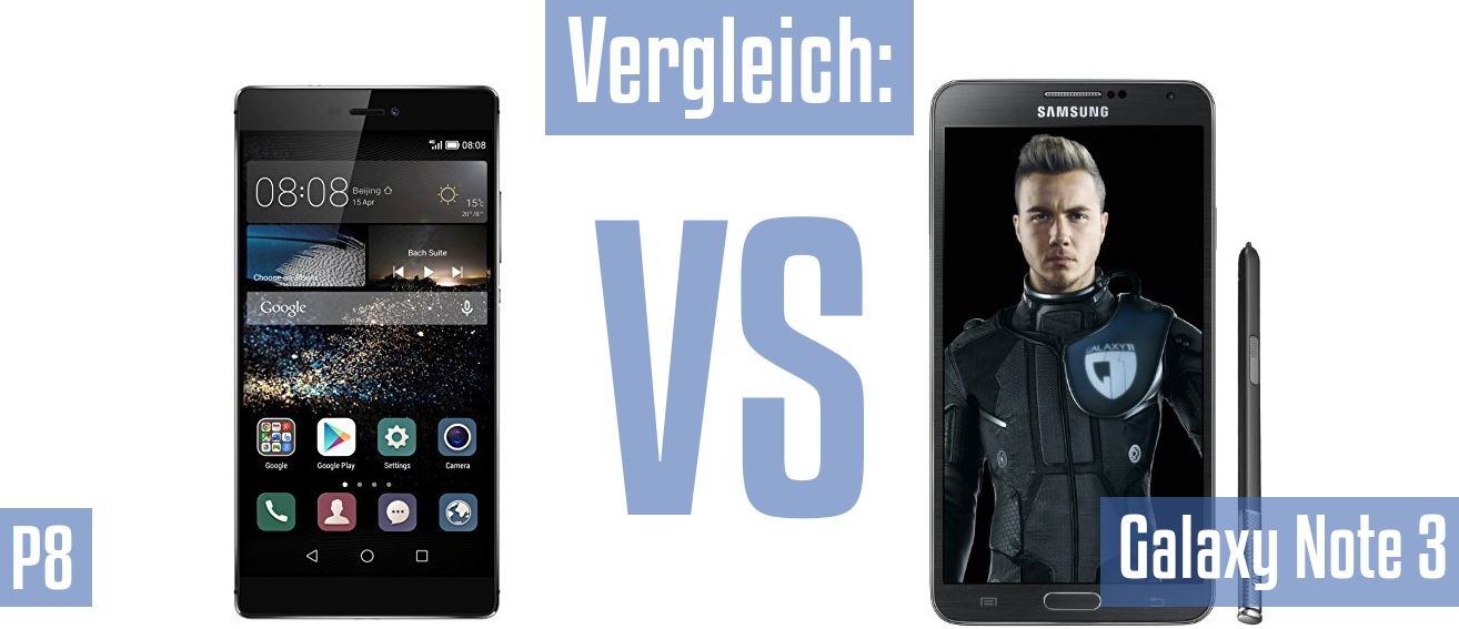 Huawei P8 und Huawei P8 im Vergleichstest