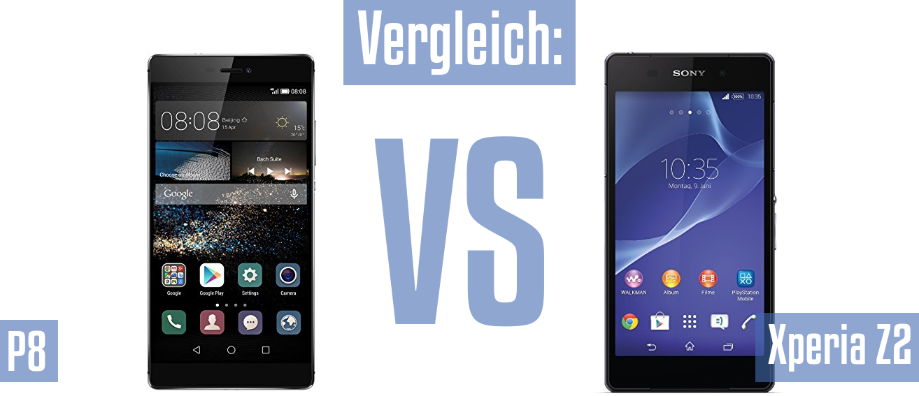 Huawei P8 und Huawei P8 im Vergleichstest