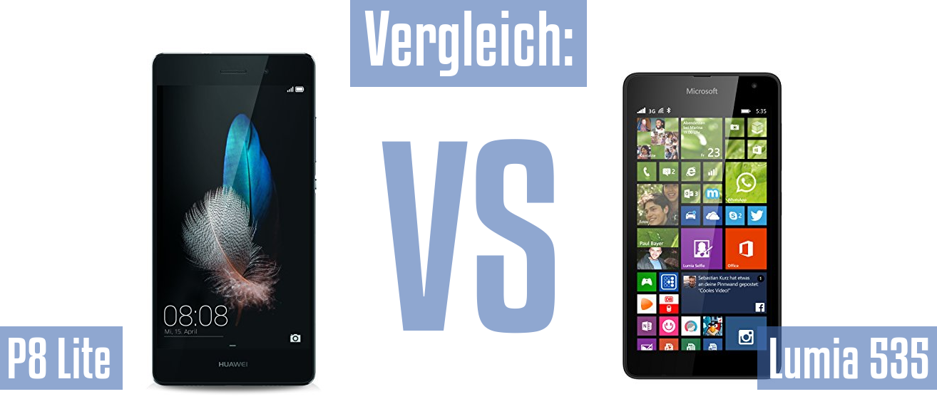 Huawei P8 Lite und Huawei P8 Lite im Vergleichstest